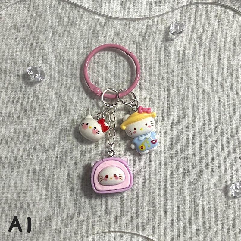 Sanrio Anime Hello Kitty Keychain Cartoon Kawaii Cinnamon Dog Kuromi Melody Backpack Pendant Accessories Keyring Kids Cute Gift
Sanrio Anime Hello Kitty Keychain Cartoon Kawaii Cinnamon Dog Kuromi Melody Backpack Pendant Accessories Keyring Kids Cute Gift