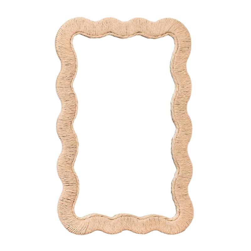 Bathroom Mirror for Wall Wavy Handmade Woven Frame Vanity Mirror Decorative Mirror for Bedroom,Living Room,Entryway 1
Bathroom Mirror for Wall Wavy Handmade Woven Frame Vanity Mirror Decorative Mirror for Bedroom,Living Room,Entryway 1