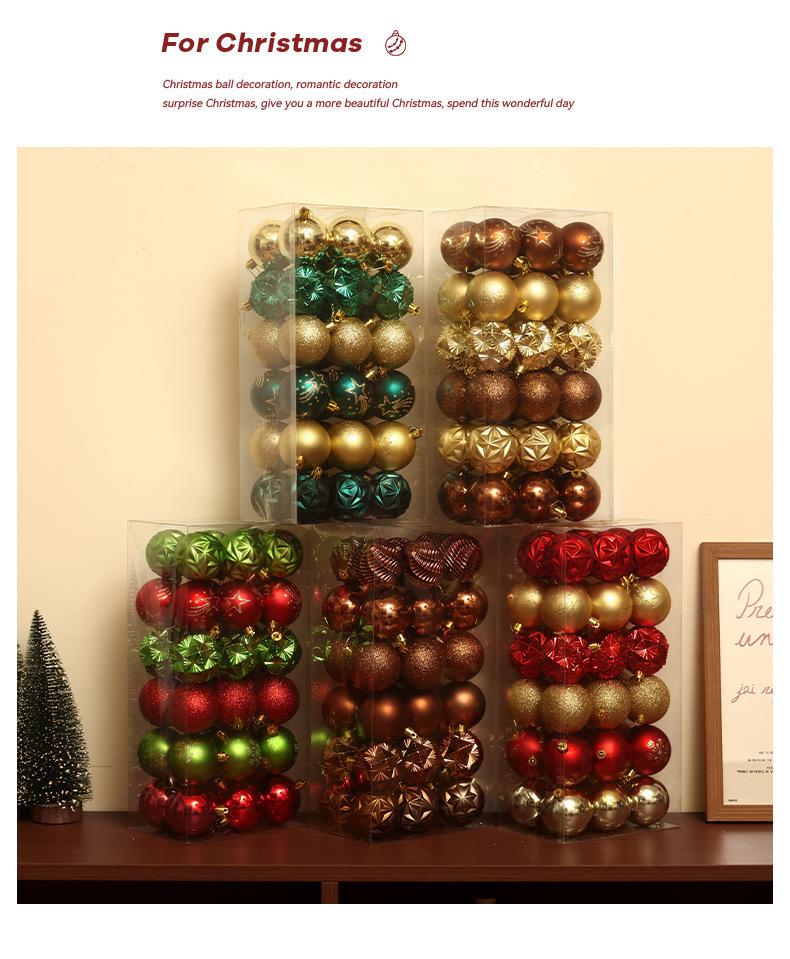 Christmas Ball Gift Box Set 36 Pack 6cm Plastic Colorful Decorative Hanging Ornaments for Christmas Tree Standard
Christmas Ball Gift Box Set 36 Pack 6cm Plastic Colorful Decorative Hanging Ornaments for Christmas Tree Standard