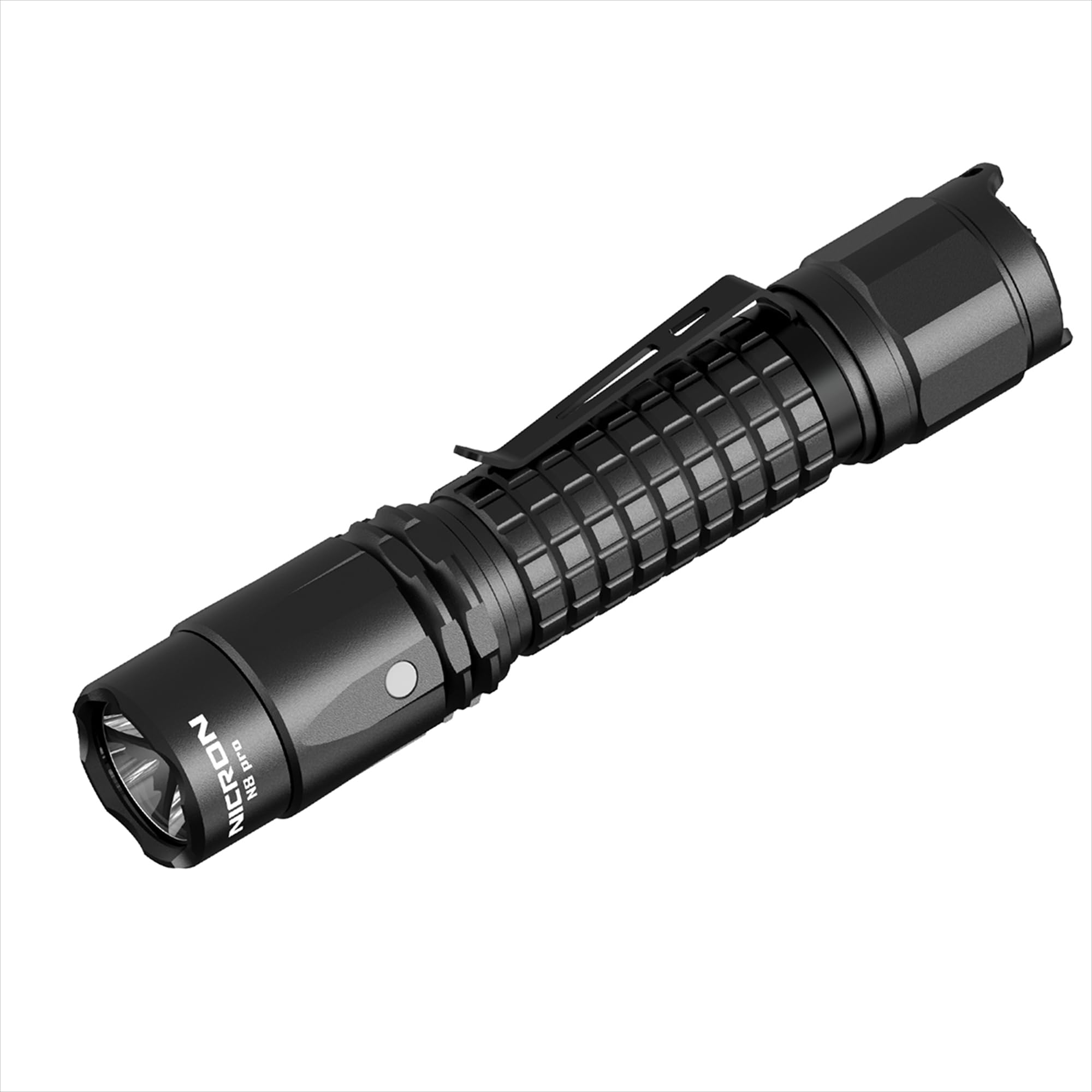 NICRON LED Tactical Handheld Light with 5 Brightness N8pro Clip, Compact, Rechargeable, Type-C, Waterproof, Levels, EDC, Outdoor, Maintenance, чорний
NICRON LED Tactical Handheld Light with 5 Brightness N8pro Clip, Compact, Rechargeable, Type-C, Waterproof, Levels, EDC, Outdoor, Maintenance, чорний