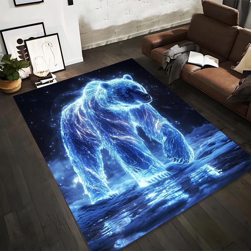 Luminous Polar Bear Artwork Design Rug, Blue Glow Animal Print Carpet Suitable for use as an anti-slip for living room bedroom sofas 40x60cm( 15x23in )
Luminous Polar Bear Artwork Design Rug, Blue Glow Animal Print Carpet Suitable for use as an anti-slip for living room bedroom sofas 40x60cm( 15x23in )