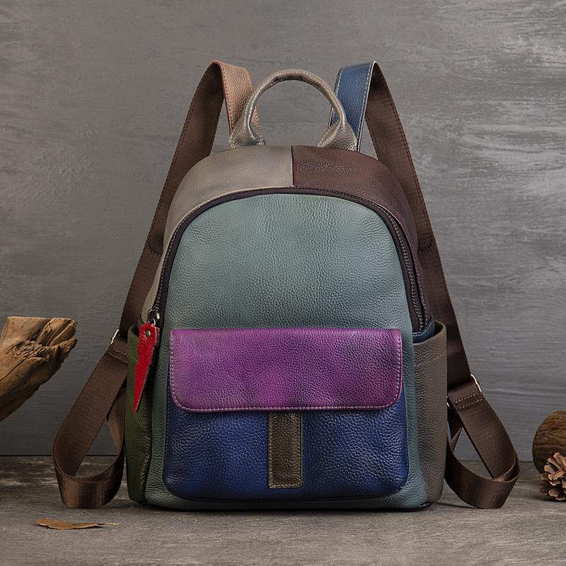 Рюкзак из натуральной кожи в этническом стиле. Вместительная модная и персонализированная дорожная сумка. разноцветный
Рюкзак из натуральной кожи в этническом стиле. Вместительная модная и персонализированная дорожная сумка. разноцветный