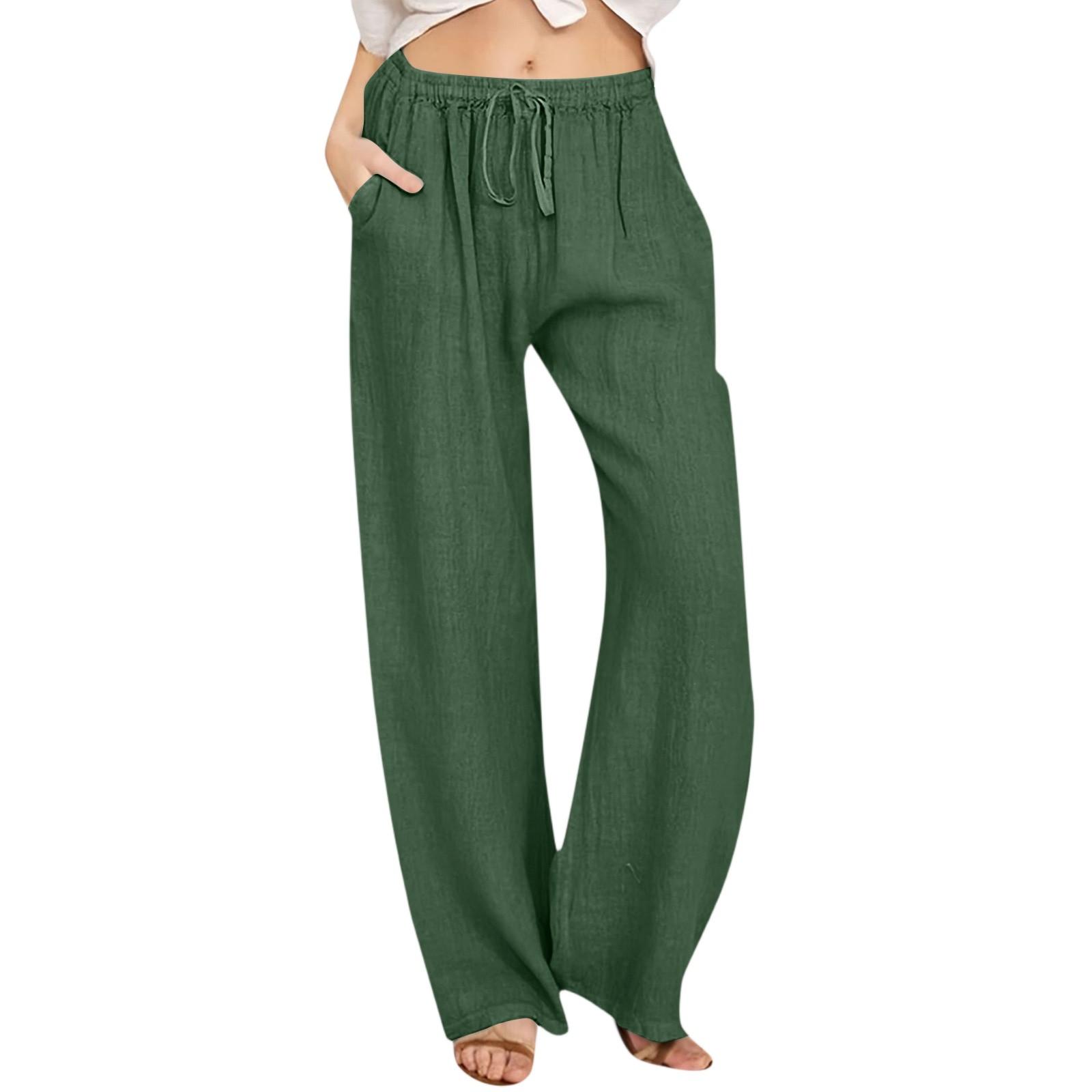 Женские модные свободные повседневные однотонные брюки с высокой посадкой и широкими штанинами, повседневные брюки с карманами XL
Женские модные свободные повседневные однотонные брюки с высокой посадкой и широкими штанинами, повседневные брюки с карманами XL