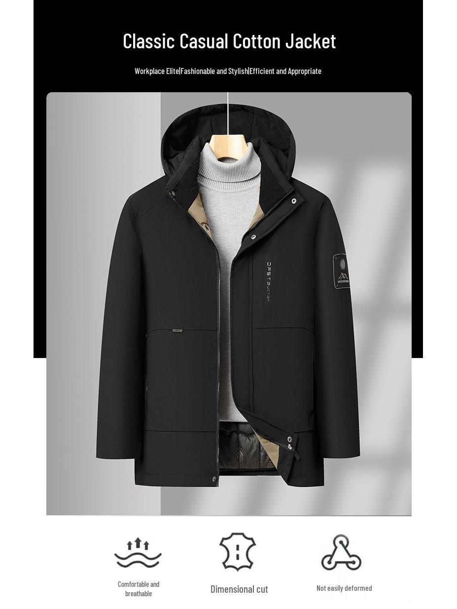 Woodpecker Mid-Aged Men s Winter Jacket with Fleece Lining - Thickened Cotton Coat for Middle-Aged & Elderly L, Under 115 lbs
Woodpecker Mid-Aged Men s Winter Jacket with Fleece Lining - Thickened Cotton Coat for Middle-Aged & Elderly L, Under 115 lbs