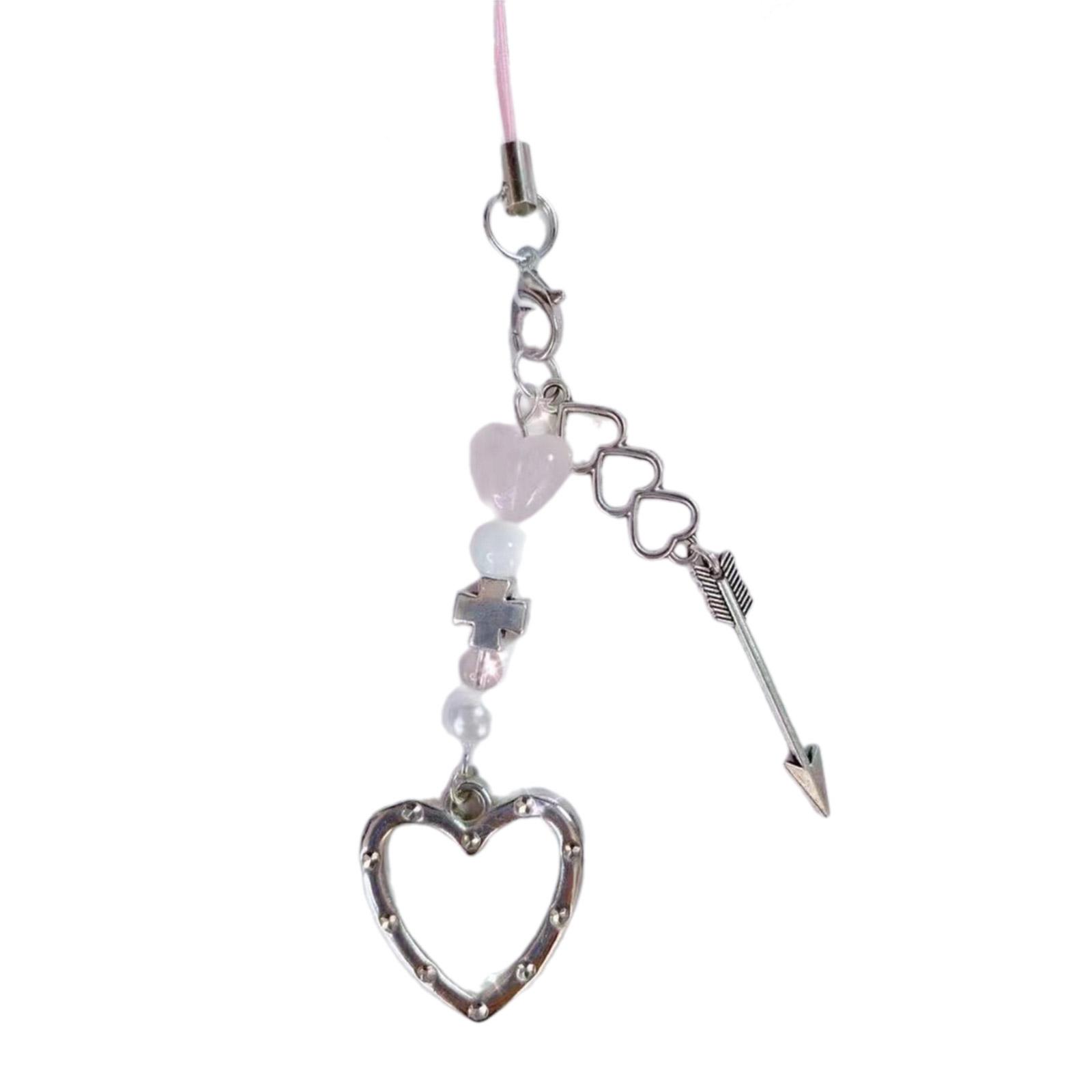 Сделанная вручную цепочка для телефона из бусин, милый бантик, сердечко, шарм для мобильного телефона, стильный брелок-подвеска, аксессуар для женской сумки 6
Сделанная вручную цепочка для телефона из бусин, милый бантик, сердечко, шарм для мобильного телефона, стильный брелок-подвеска, аксессуар для женской сумки 6