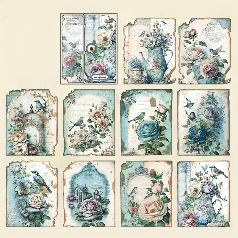 30 sheets Vintage Scrapbook Paper Retro Aesthetic Decorative Materials, Bees Flowers Birds,For Planner Junk Journal, DIY Crafts
30 sheets Vintage Scrapbook Paper Retro Aesthetic Decorative Materials, Bees Flowers Birds,For Planner Junk Journal, DIY Crafts