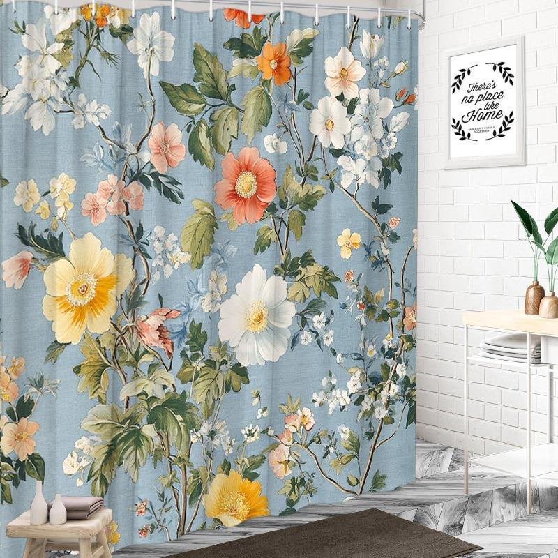 Vintage Plant Green Leaves Washable Dirt-Resistant Shower Curtain Shower Head Waterproof Polyester Bath Curtain For Home Decor W60H190(CM)-1 Pcs
Vintage Plant Green Leaves Washable Dirt-Resistant Shower Curtain Shower Head Waterproof Polyester Bath Curtain For Home Decor W60H190(CM)-1 Pcs