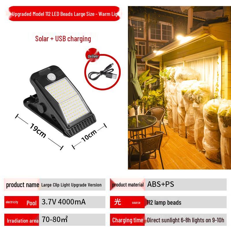 Laicai Outdoor Solar Motion Sensor Clip Light
Laicai Outdoor Solar Motion Sensor Clip Light