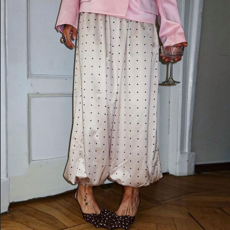 Spring And Summer New Fashion Stylish Versatile White Polka Dot Long Pants For Women European And American Style Loose Straight Pants L абрикосовий
Spring And Summer New Fashion Stylish Versatile White Polka Dot Long Pants For Women European And American Style Loose Straight Pants L абрикосовий