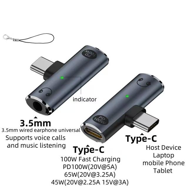 Аудіоадаптер USB Type C 2 в 1 PD 100 Вт Порт 3,5 мм Перехідник для навушників USB-C Мобільний телефон Планшет для Xiaomi Huawei Realme iPhone 16 15 Pro max чорний
Аудіоадаптер USB Type C 2 в 1 PD 100 Вт Порт 3,5 мм Перехідник для навушників USB-C Мобільний телефон Планшет для Xiaomi Huawei Realme iPhone 16 15 Pro max чорний