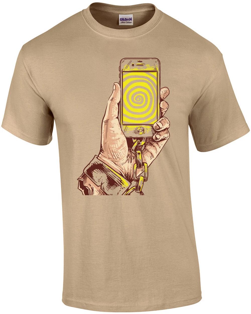 Cell Phone Hand Cuff Surreal Graphic T-Shirt 2XL
Cell Phone Hand Cuff Surreal Graphic T-Shirt 2XL