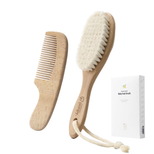 Ponpy Baby Brush, Baby Comb, Baby Brush, Comb, Newborn, Infant, Baby Hair Brush (Set of 2 Thin Brushes)
Ponpy Baby Brush, Baby Comb, Baby Brush, Comb, Newborn, Infant, Baby Hair Brush (Set of 2 Thin Brushes)