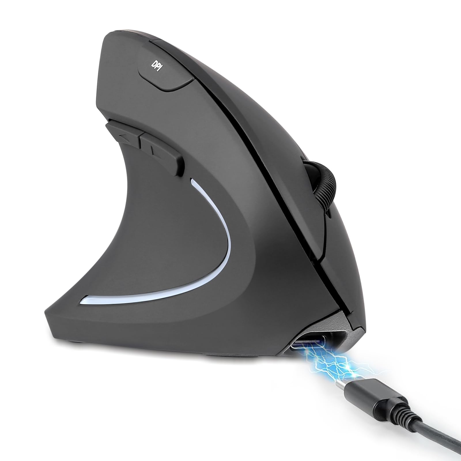 Perixx Cordless Rechargeable Vertical Mouse Dual Wired and Wireless Charging Function Design PERIMICE-713LR - Left-Handed - - 6-Button - Left-Handed чорний
Perixx Cordless Rechargeable Vertical Mouse Dual Wired and Wireless Charging Function Design PERIMICE-713LR - Left-Handed - - 6-Button - Left-Handed чорний