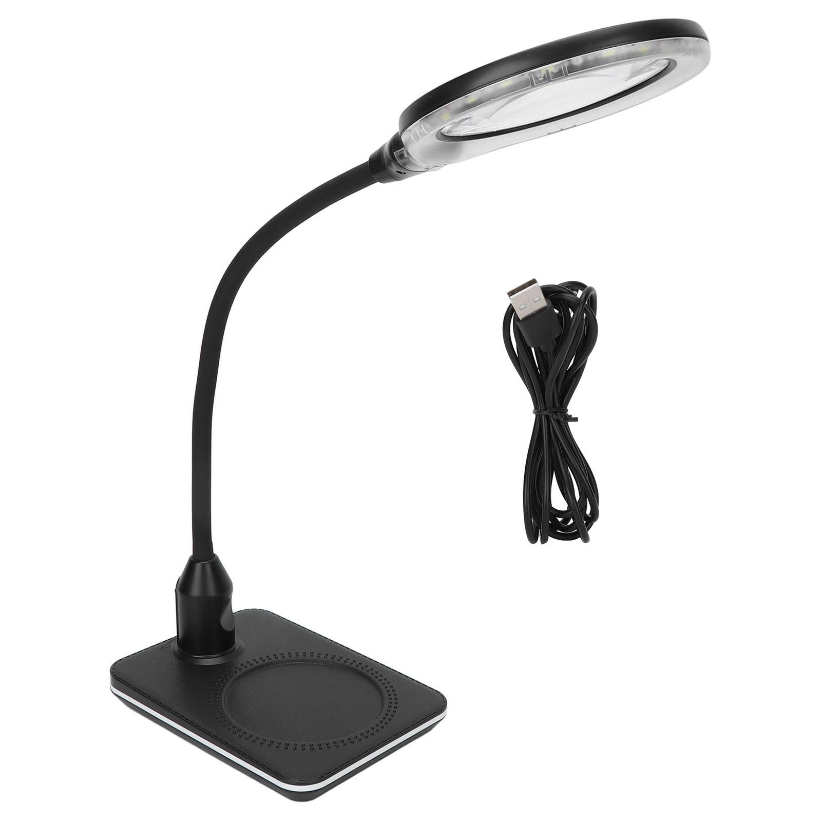 Magnifying Lamp 3X Primary 10X Secondary Dimmable LED USB Port Foldable Gooseneck Widely Used Magnifier with Light
Magnifying Lamp 3X Primary 10X Secondary Dimmable LED USB Port Foldable Gooseneck Widely Used Magnifier with Light
