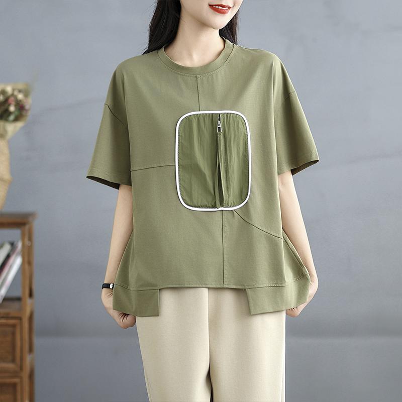 DIMANAF 2025 Летняя Футболка Большого Размера Асимметричная Женская с Коротким Рукавом Круглым Вырезом Короткая Свободная Однотонная Топы Футболки L зелёный
DIMANAF 2025 Летняя Футболка Большого Размера Асимметричная Женская с Коротким Рукавом Круглым Вырезом Короткая Свободная Однотонная Топы Футболки L зелёный