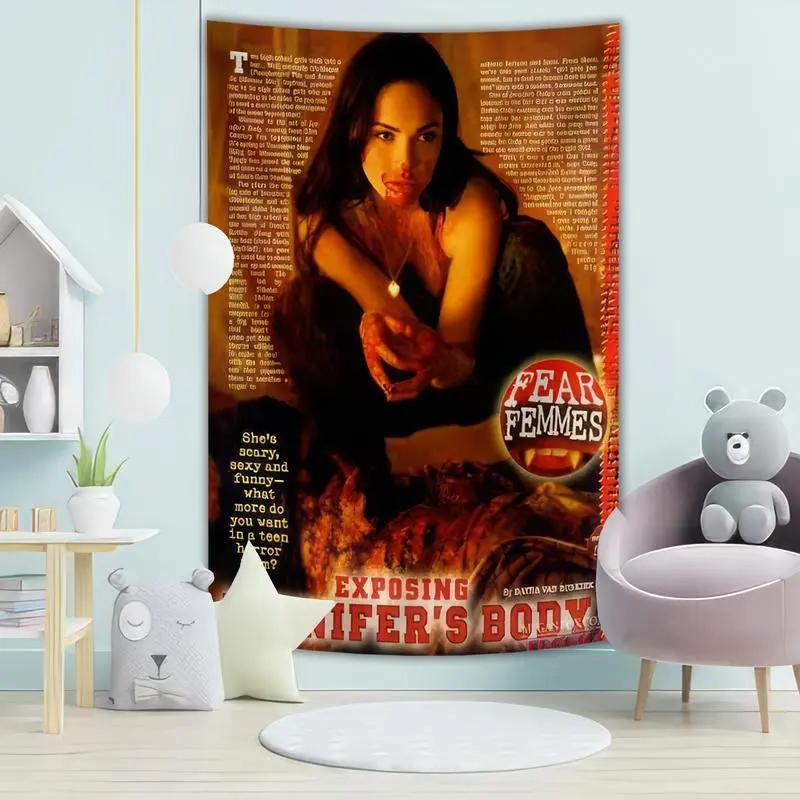 VIKAMA Jennifers Body Tapestry Polyester Cult Movie Wall Hanging Aesthetic Y2K Dorm Decor for Bedroom Home Decor 74x94cm(29x37in)
VIKAMA Jennifers Body Tapestry Polyester Cult Movie Wall Hanging Aesthetic Y2K Dorm Decor for Bedroom Home Decor 74x94cm(29x37in)