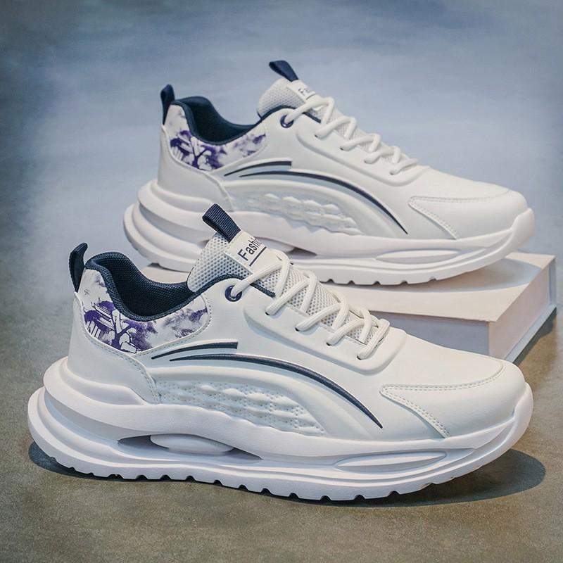 Athletic Breathable Men s Shoes Spring Leather Shock-absorbing Running Soft Soles Light Students Small White Dad Fashionable 39
Athletic Breathable Men s Shoes Spring Leather Shock-absorbing Running Soft Soles Light Students Small White Dad Fashionable 39