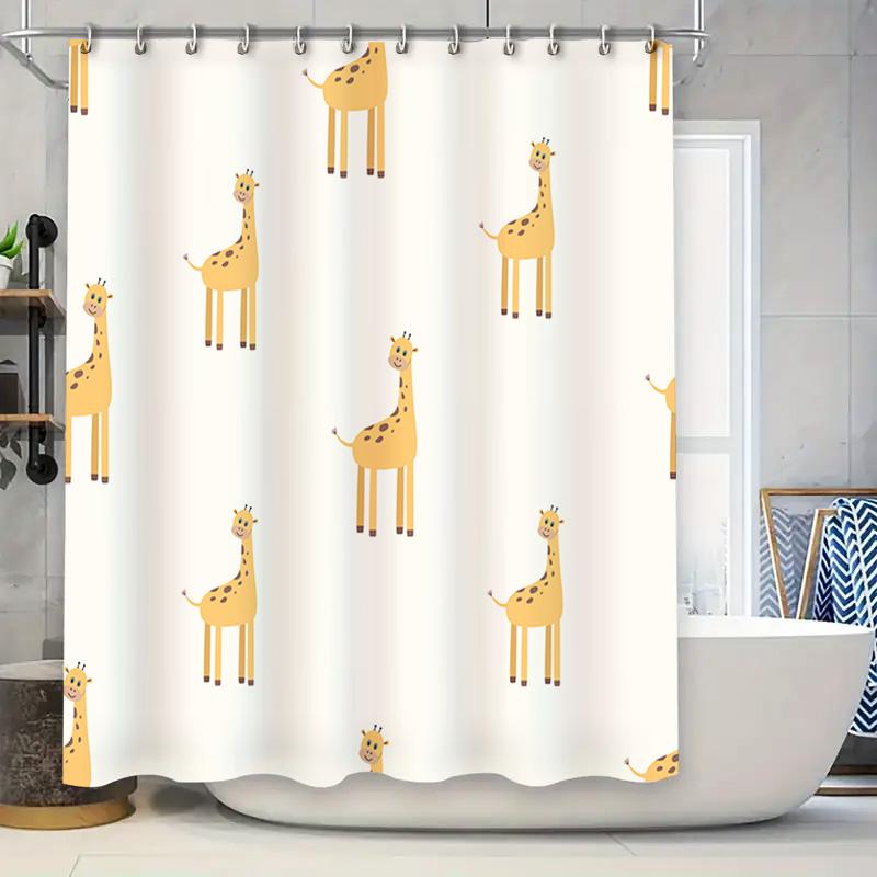 Yellow Giraffe Shower Curtain, Kids Bathroom Decor, Polyester Fabric, Printed Curtains For Bathtub, Modern Home Decoration (201X W60H190(CM)-1 Pcs
Yellow Giraffe Shower Curtain, Kids Bathroom Decor, Polyester Fabric, Printed Curtains For Bathtub, Modern Home Decoration (201X W60H190(CM)-1 Pcs