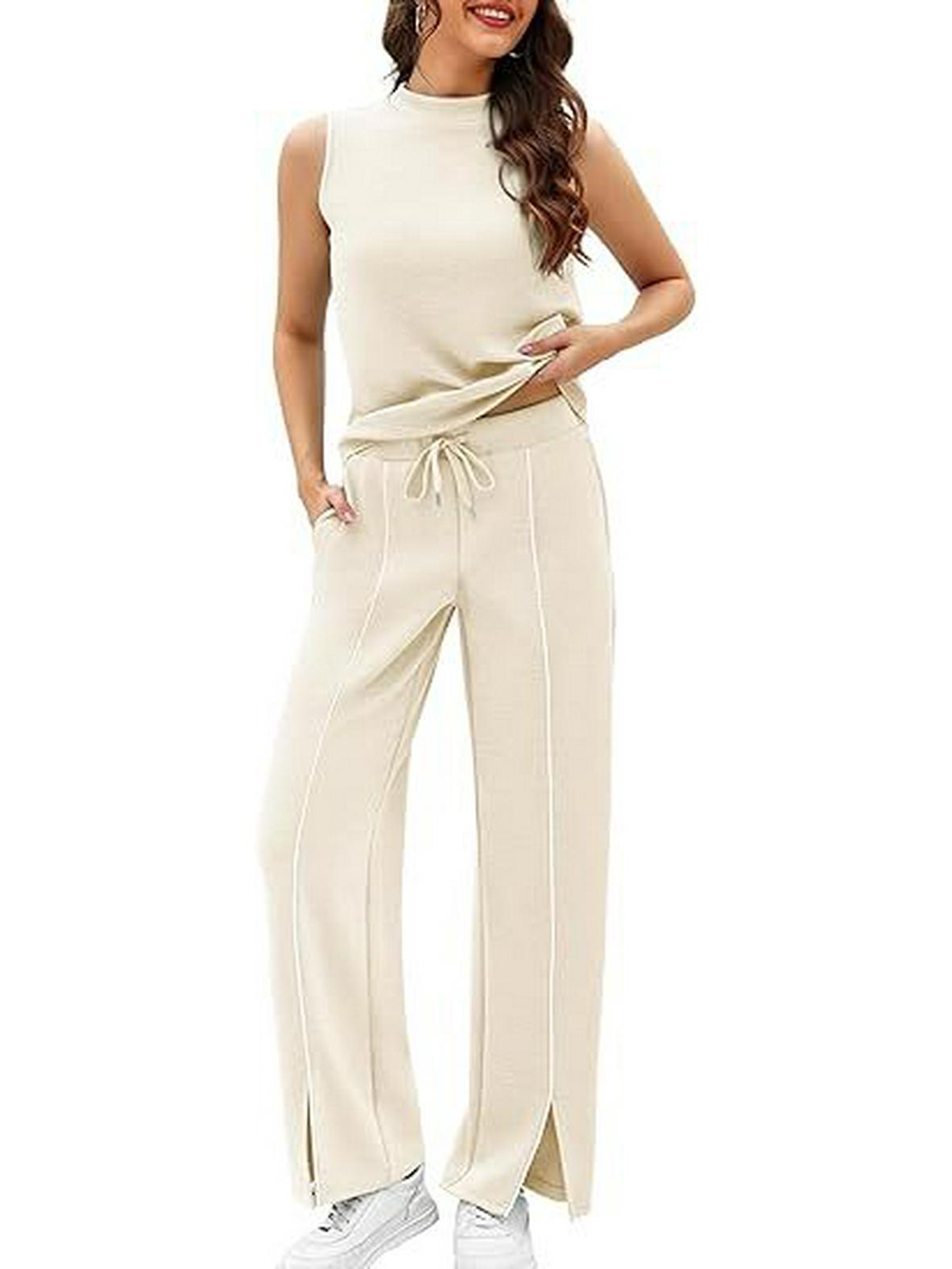 European & American Summer Sleeveless Vest and Wide-Leg Pants Two-Piece Women s Casual Sports Suit (2026) Extra Large абрикосовый
European & American Summer Sleeveless Vest and Wide-Leg Pants Two-Piece Women s Casual Sports Suit (2026) Extra Large абрикосовый