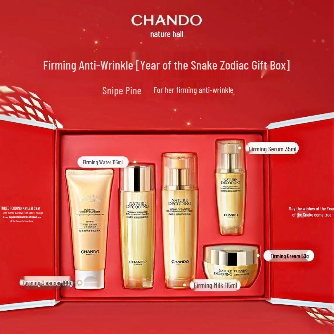 Chando Anti-Wrinkle Skincare Gift Set: Firming, Hydrating & Revitalizing for Fine Lines
Chando Anti-Wrinkle Skincare Gift Set: Firming, Hydrating & Revitalizing for Fine Lines