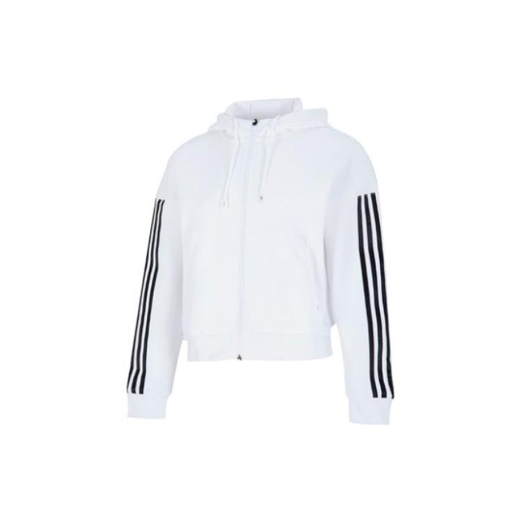 New adidas Women ss Three Stripe Hooded Jacket White HM7049 M
New adidas Women ss Three Stripe Hooded Jacket White HM7049 M