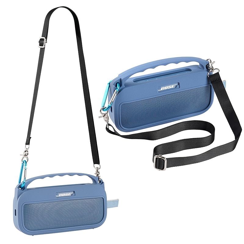 Houdsuem Bose SoundLink Flex Portable Speaker Silicone case for (2nd generation) cover bluetooth speaker protective cover With shoulder strap
Houdsuem Bose SoundLink Flex Portable Speaker Silicone case for (2nd generation) cover bluetooth speaker protective cover With shoulder strap