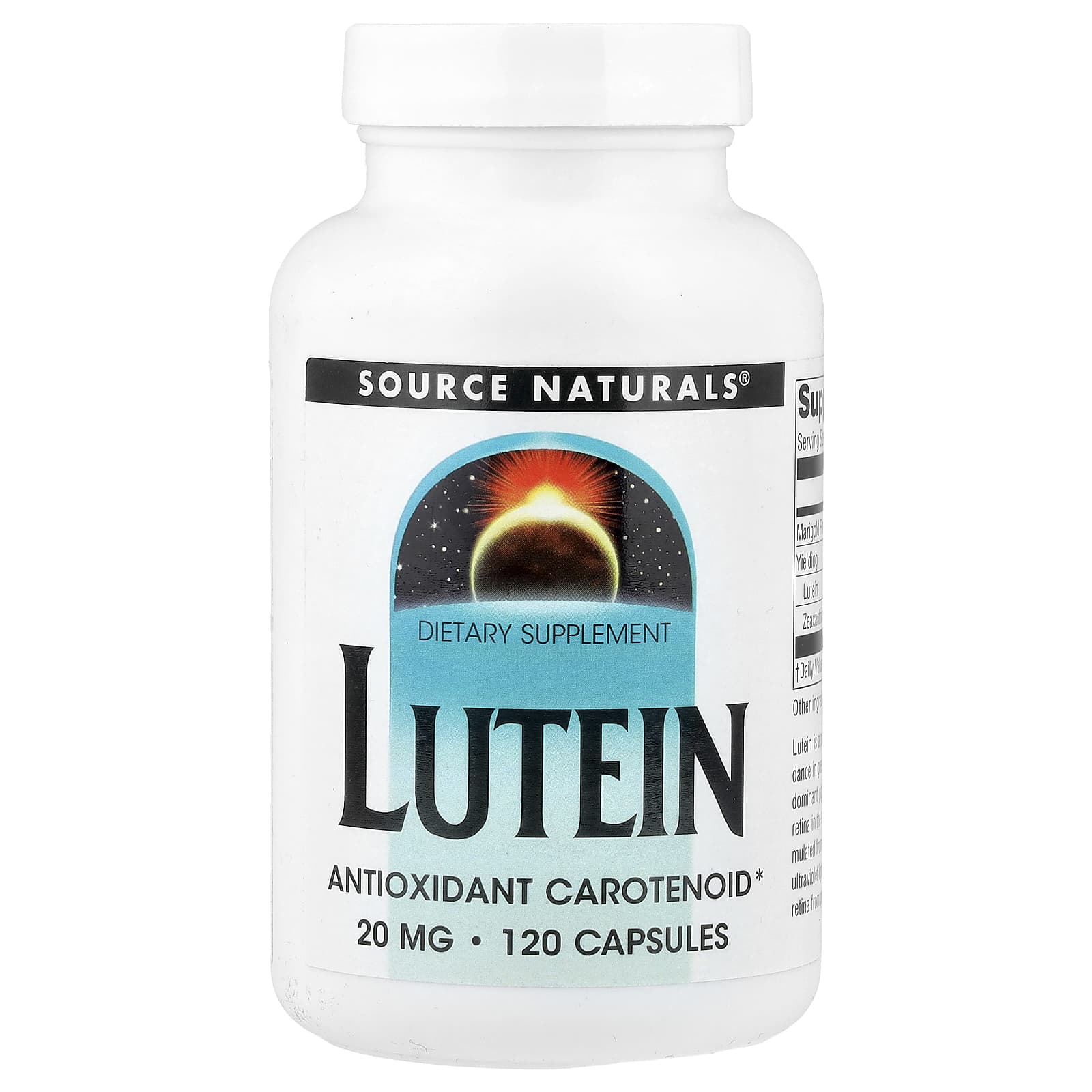 Lutein, 20 Mg, 120 Capsules 
Lutein, 20 Mg, 120 Capsules