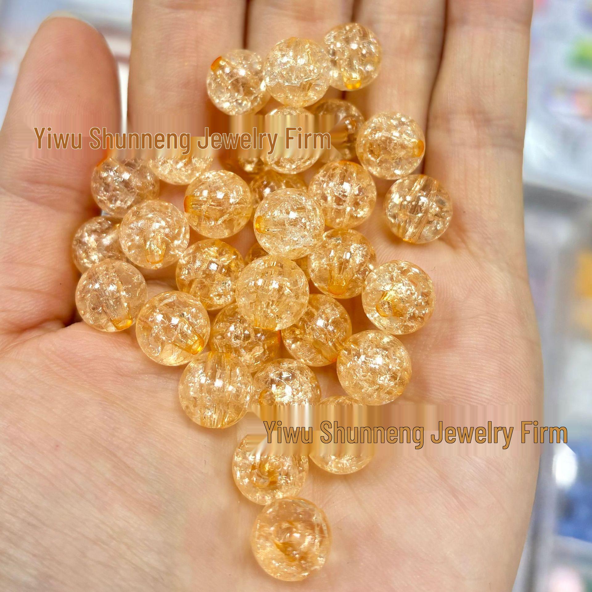 Transparent Cracked Acrylic Beads for DIY Jewelry - Round Loose Beads for Bracelets & Pendants 10mm Cracked Beads (Approx. 900 pieces per jin)
Transparent Cracked Acrylic Beads for DIY Jewelry - Round Loose Beads for Bracelets & Pendants 10mm Cracked Beads (Approx. 900 pieces per jin)