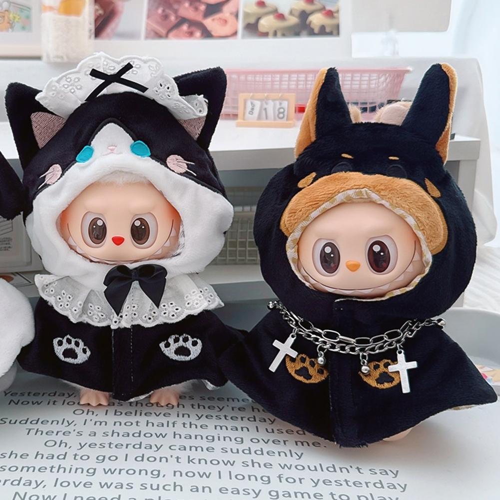For 17cm Labubu Doll Clothes Fashion Clothes Cloak Doll Clothes Color Match Cape Dolls Accessories Cute Decoration Little Clothes 01
For 17cm Labubu Doll Clothes Fashion Clothes Cloak Doll Clothes Color Match Cape Dolls Accessories Cute Decoration Little Clothes 01