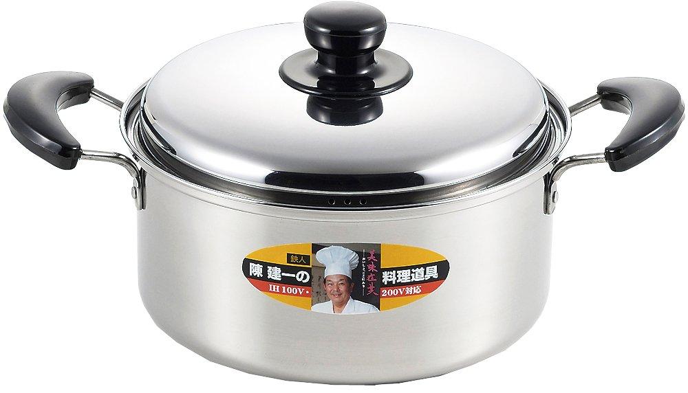 Tamahashi Chen Kenichi Induction and Gas Stainless Chen Kenichi Authorized with Two-Handled Pot, 22cm, Compatible, Steel, Brand, Lid, CK-066
Tamahashi Chen Kenichi Induction and Gas Stainless Chen Kenichi Authorized with Two-Handled Pot, 22cm, Compatible, Steel, Brand, Lid, CK-066