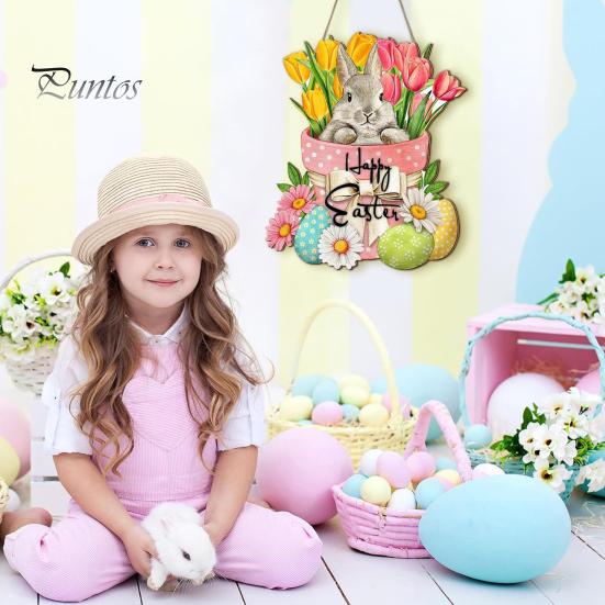 Door Sign Egg Cartoon Rabbit Pattern Wooden Pendant Easter Front Door Hanging Sign for Home
Door Sign Egg Cartoon Rabbit Pattern Wooden Pendant Easter Front Door Hanging Sign for Home