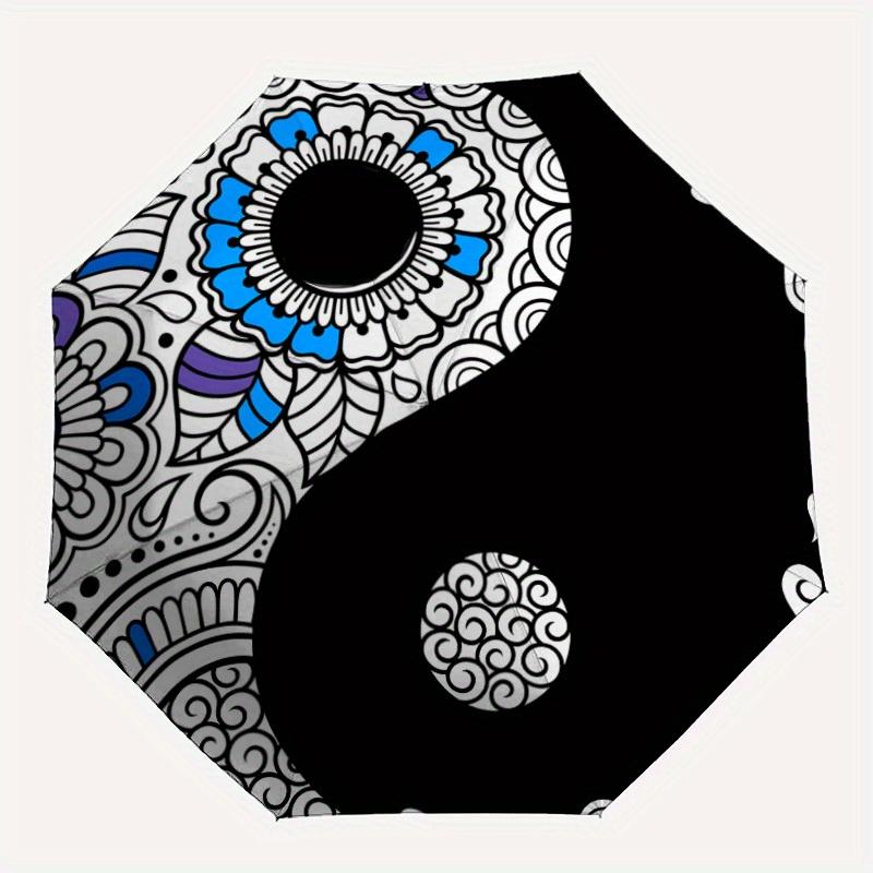 1pc Floral Yin Yang Symbol Automatic Open/Close Umbrella, Umbrella with cartoon Design, Portable Compact Umbrella for Men & Women, Good Holi
1pc Floral Yin Yang Symbol Automatic Open/Close Umbrella, Umbrella with cartoon Design, Portable Compact Umbrella for Men & Women, Good Holi