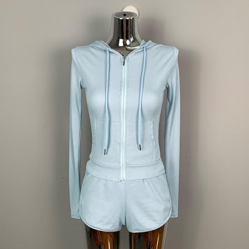 Korean Dongdaemun Figure-Hugging Slimming Hoodie & Shorts Set One Size небесно-голубой
Korean Dongdaemun Figure-Hugging Slimming Hoodie & Shorts Set One Size небесно-голубой