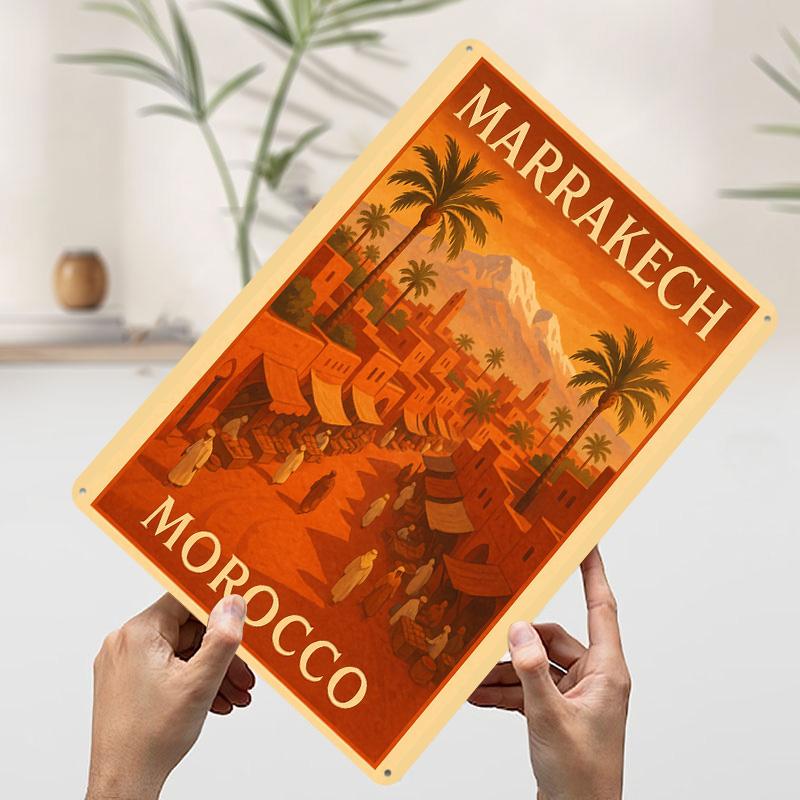 Marrakech Morocco Travel Poster Customized Wall Art Vintage Metal Signs Retro Tin Plaque for Man Cave Luxury Home Decor Items 7.9x11.8In(20x30cm)
Marrakech Morocco Travel Poster Customized Wall Art Vintage Metal Signs Retro Tin Plaque for Man Cave Luxury Home Decor Items 7.9x11.8In(20x30cm)