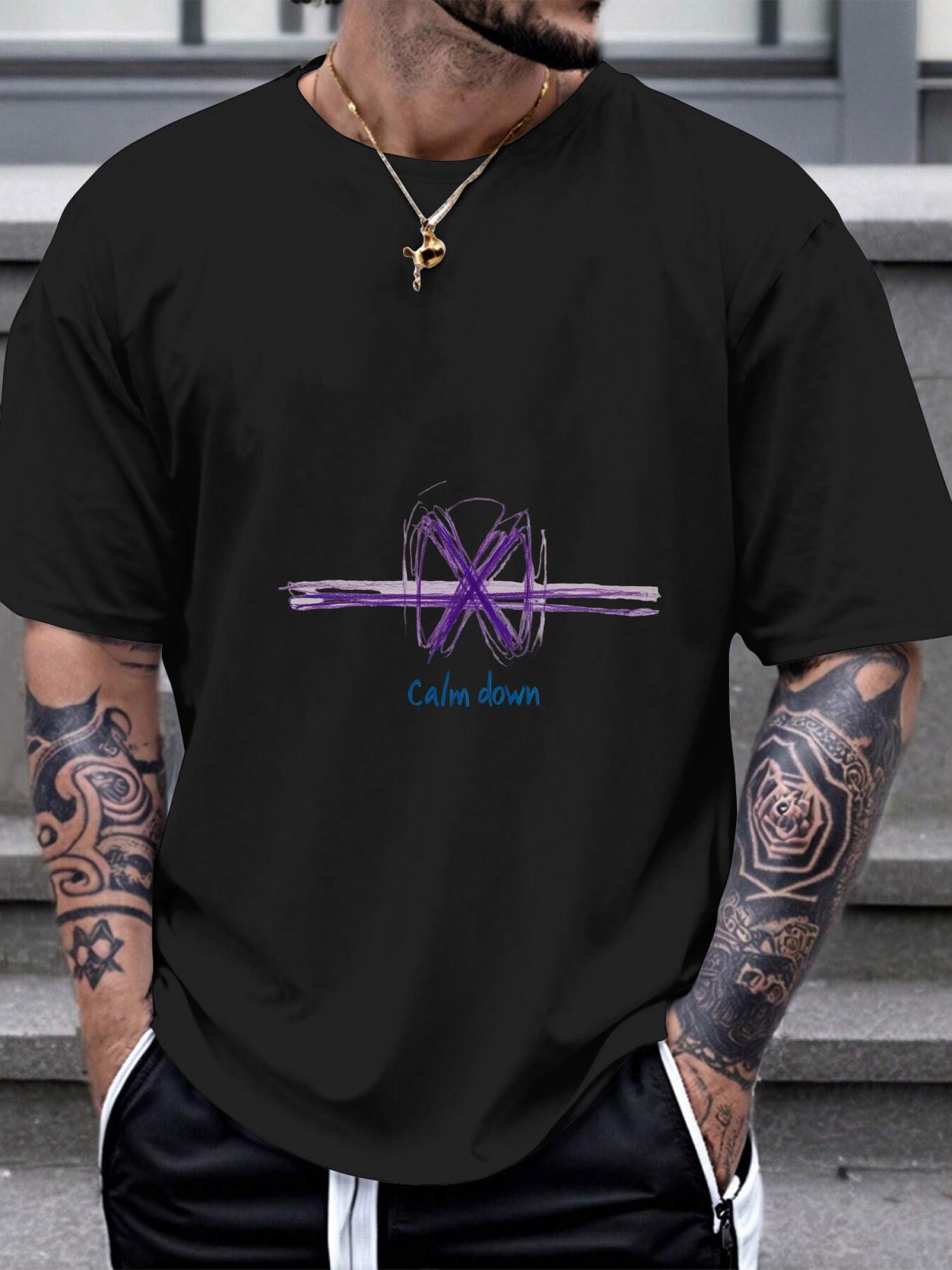 1pc Casual Calming Purple Lines & Blue X Child s Drawing Art T-shirt - 180g Cotton Crew Neck Short Sleeve XXL
1pc Casual Calming Purple Lines & Blue X Child s Drawing Art T-shirt - 180g Cotton Crew Neck Short Sleeve XXL