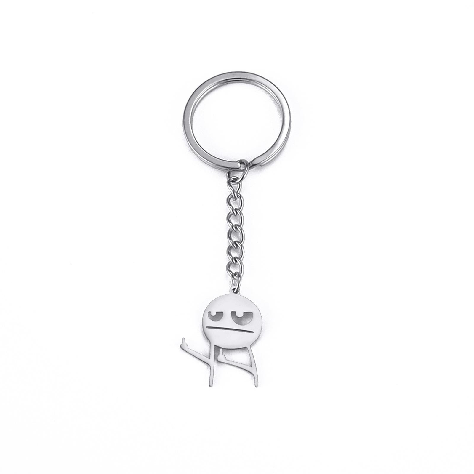 Stainless Steel Keychain Pendant Fun Accessory Durable Metal Key Ring Charm for Keys Bags and Everyday Use One Size серебряный
Stainless Steel Keychain Pendant Fun Accessory Durable Metal Key Ring Charm for Keys Bags and Everyday Use One Size серебряный