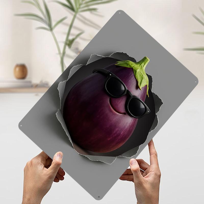 Cool Eggplant With Sunglasses Printed Poster Customized Wall Art Retro Vintage Metal Tin Signs for Bathroom Decor Wand Deko Room 20x30cm(7.8x11.8inch)
Cool Eggplant With Sunglasses Printed Poster Customized Wall Art Retro Vintage Metal Tin Signs for Bathroom Decor Wand Deko Room 20x30cm(7.8x11.8inch)