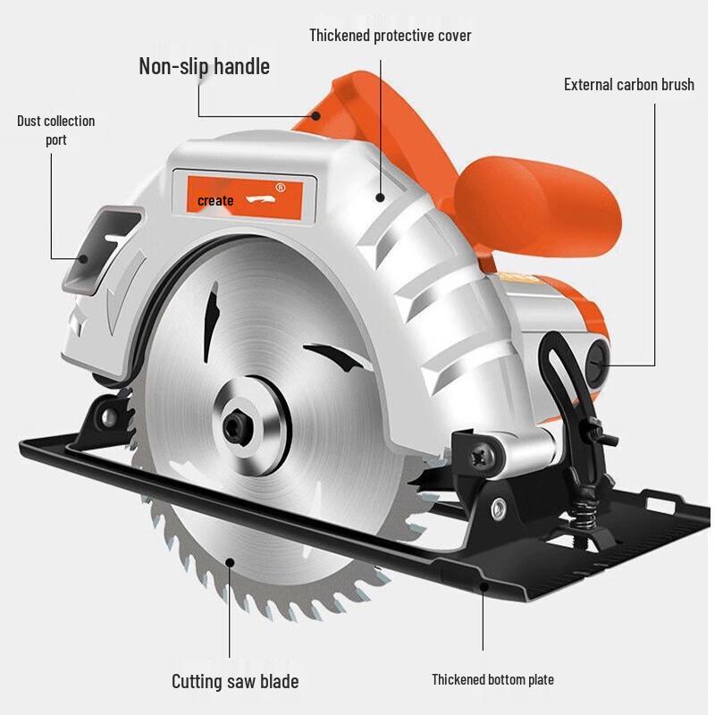 Chuangyi 7-inch Professional Electric Circular Saw CN plug (adapter included)
Chuangyi 7-inch Professional Electric Circular Saw CN plug (adapter included)