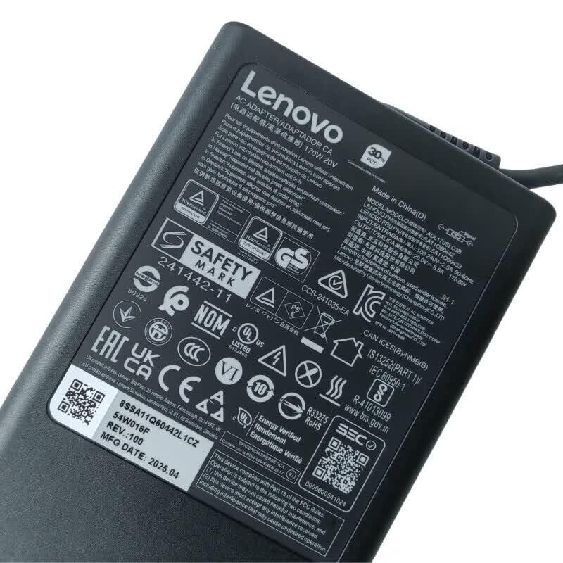 Lenovo 170W Square-Tip Laptop Charger
Lenovo 170W Square-Tip Laptop Charger