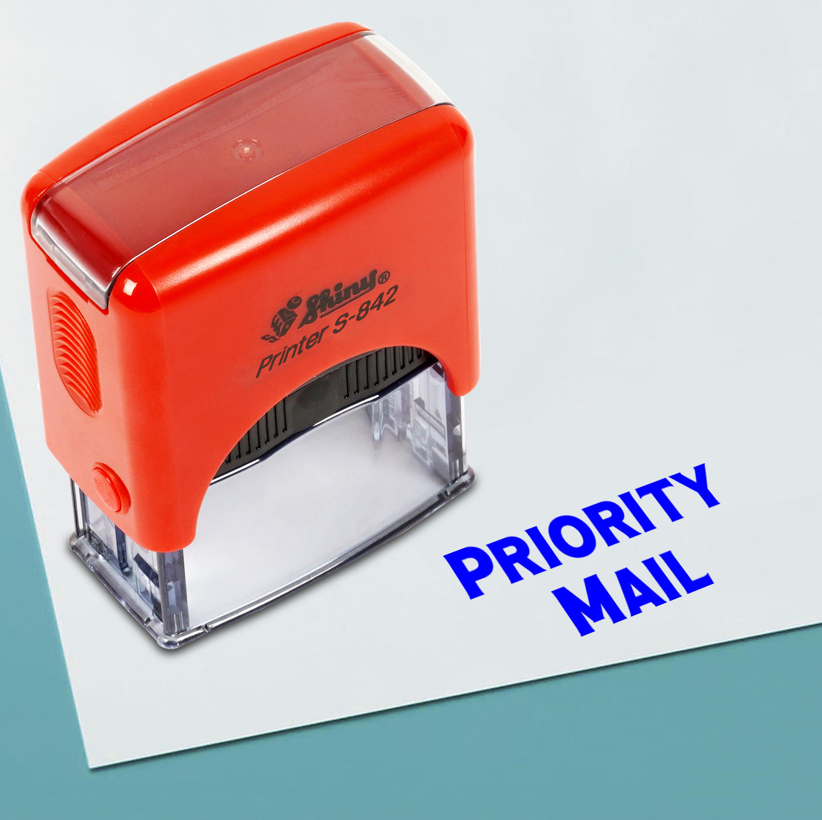 Printtoo Priority Mail Self Inking Rubber Stamp Pre,Inked Office Stamp, Home Office Business Stationery, 38 x 14 mm, Blue-38 x 14 mm синій
Printtoo Priority Mail Self Inking Rubber Stamp Pre,Inked Office Stamp, Home Office Business Stationery, 38 x 14 mm, Blue-38 x 14 mm синій