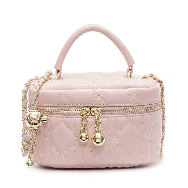 Stylish and simple small fragrance rhombus box bag versatile high-end temperament chain messenger women s bag рожевий
Stylish and simple small fragrance rhombus box bag versatile high-end temperament chain messenger women s bag рожевий