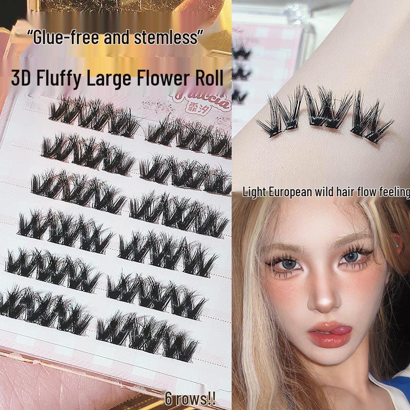 Feixi W-Shaped Dense Stemless False Eyelashes - Asian Light, European & American D Curl Comic Style.
Feixi W-Shaped Dense Stemless False Eyelashes - Asian Light, European & American D Curl Comic Style.