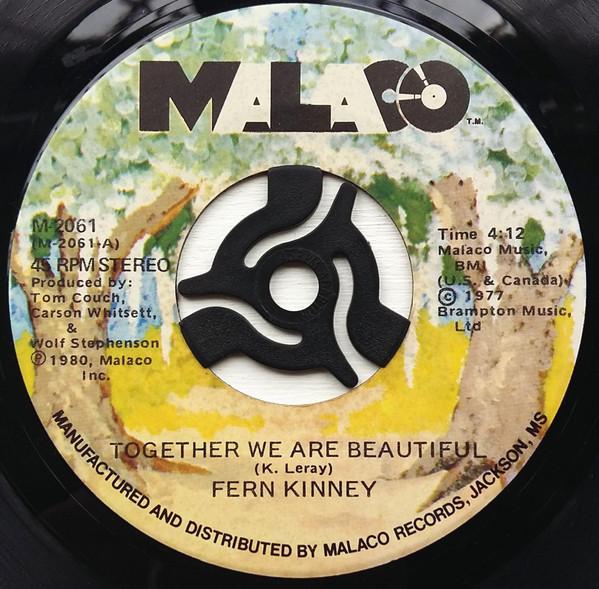 7inch Record FERN KINNEY - Together We Are Beautiful M2061 MALACO 1980 US Soul/Funk Used
7inch Record FERN KINNEY - Together We Are Beautiful M2061 MALACO 1980 US Soul/Funk Used