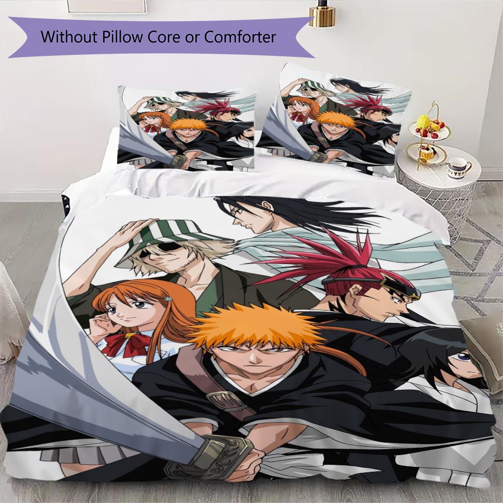 Bleach Pattern Bedding uilt Set uilt Cover Pillowcase Home Decoration Birthday Gift (1 * duvet cover + 2 * pillowcase without core) 135x200cm
Bleach Pattern Bedding uilt Set uilt Cover Pillowcase Home Decoration Birthday Gift (1 * duvet cover + 2 * pillowcase without core) 135x200cm