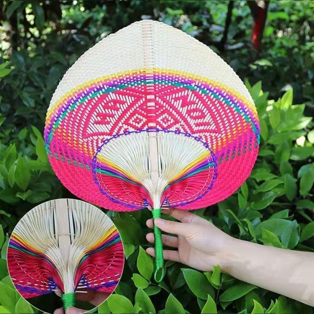 Handmade Palm Leaf Fan Chinese Style Colorful Bamboo Fan Creative Heart Shaped Fan Gift Giving Style 1
Handmade Palm Leaf Fan Chinese Style Colorful Bamboo Fan Creative Heart Shaped Fan Gift Giving Style 1