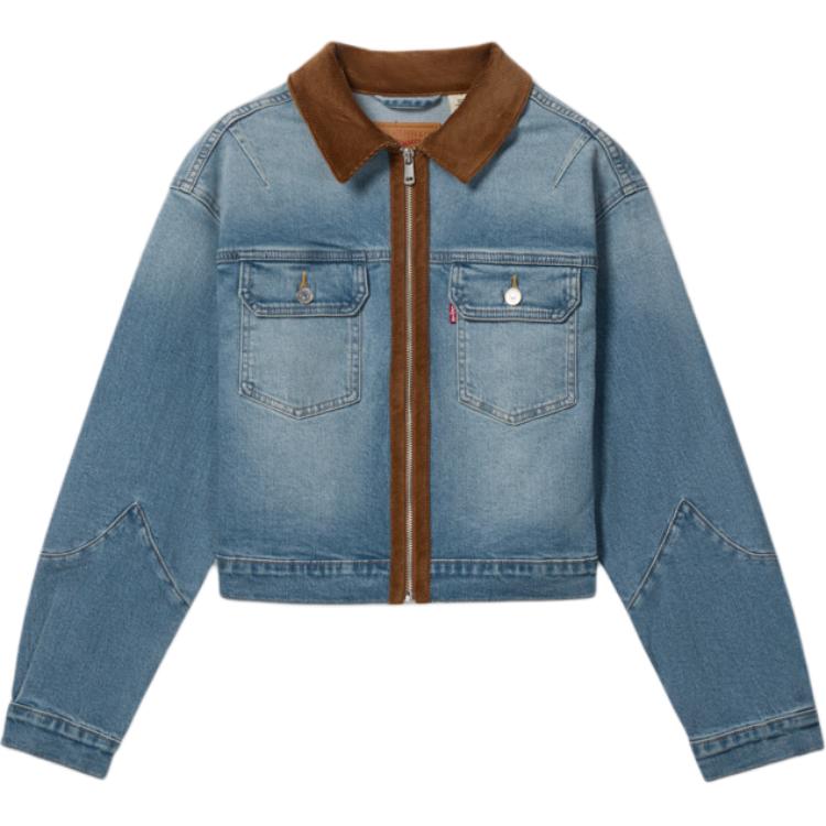 Levis Comfortable Simple Spliced Zipper Long Sleeve Denim Jacket Women jackets 0052J-0000 M
Levis Comfortable Simple Spliced Zipper Long Sleeve Denim Jacket Women jackets 0052J-0000 M