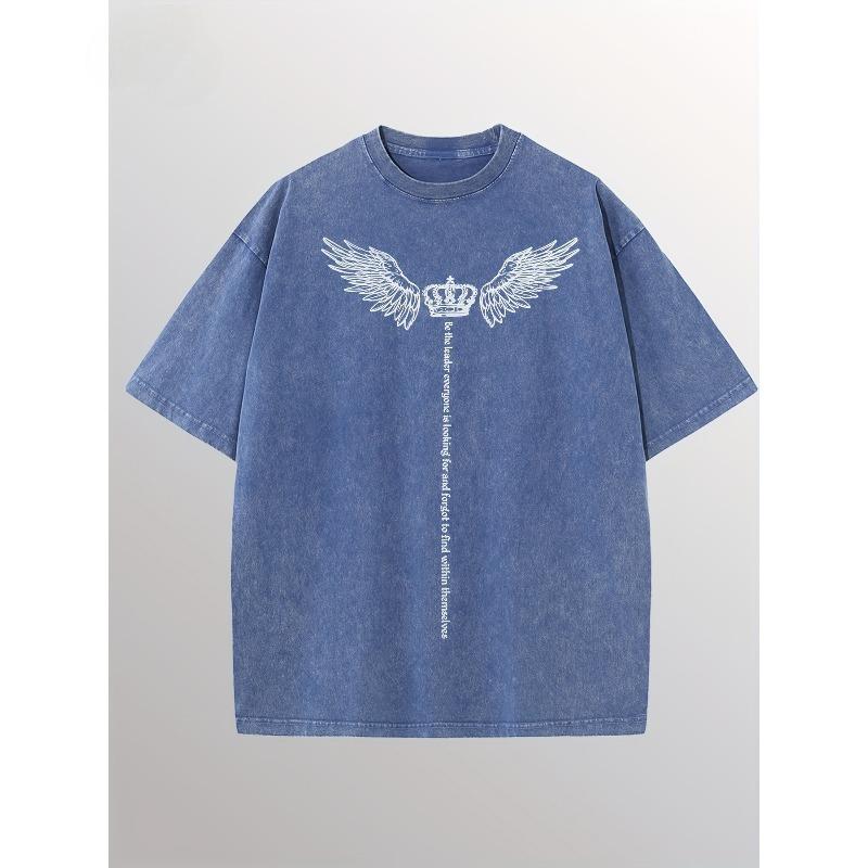 European sizes Men s T-Shirt Angel Wings Cotton Solid Drop Shoulder T Shirts for Men Vintage Streetwear Basic Tees Baggy Hip Hop Unisex Tops 5XL синій
European sizes Men s T-Shirt Angel Wings Cotton Solid Drop Shoulder T Shirts for Men Vintage Streetwear Basic Tees Baggy Hip Hop Unisex Tops 5XL синій
