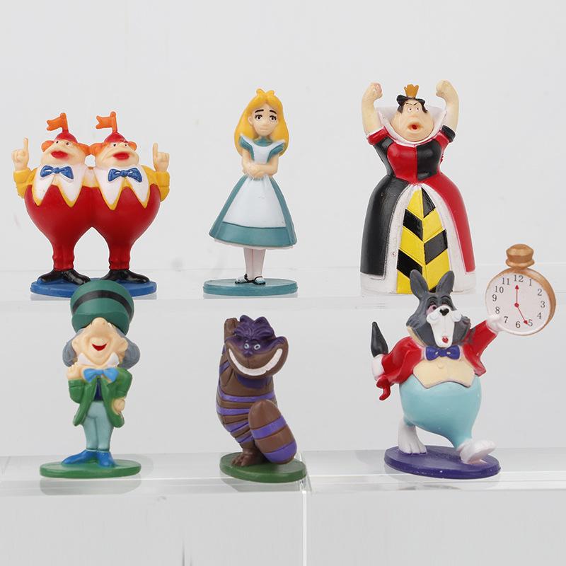 6Pcs/Set Cartoon Anime Alice Adventures In Wonderland Action Figure Toys Collectible Model Doll Cake Decoration Gifts PVC Poseable Articulated Scale
6Pcs/Set Cartoon Anime Alice Adventures In Wonderland Action Figure Toys Collectible Model Doll Cake Decoration Gifts PVC Poseable Articulated Scale