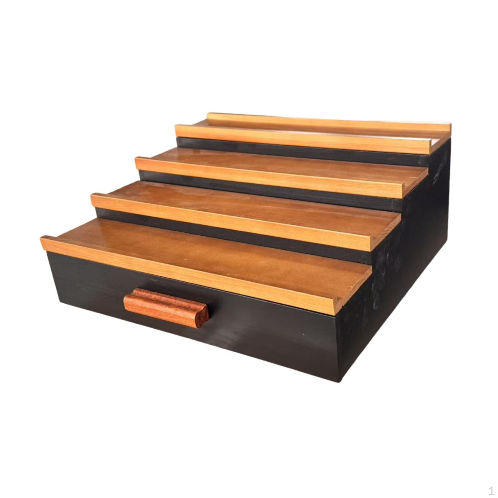 Elegant Wooden Perfume Display Stand with Storage Rack for Bottles, Makeup Cards, Lotions black and brown
Elegant Wooden Perfume Display Stand with Storage Rack for Bottles, Makeup Cards, Lotions black and brown