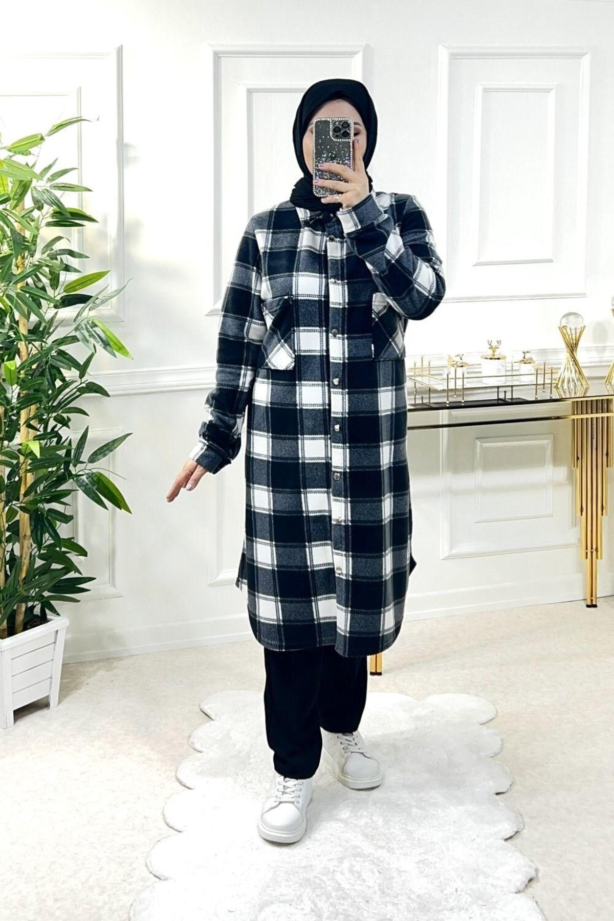 Women s Style Plus Size Shirt Big Size Ayşil Oversize Thick Fleece Shirt - Black And White Checker 3XL
Women s Style Plus Size Shirt Big Size Ayşil Oversize Thick Fleece Shirt - Black And White Checker 3XL